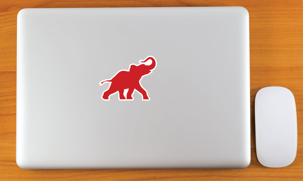 Red Elephant Sticker