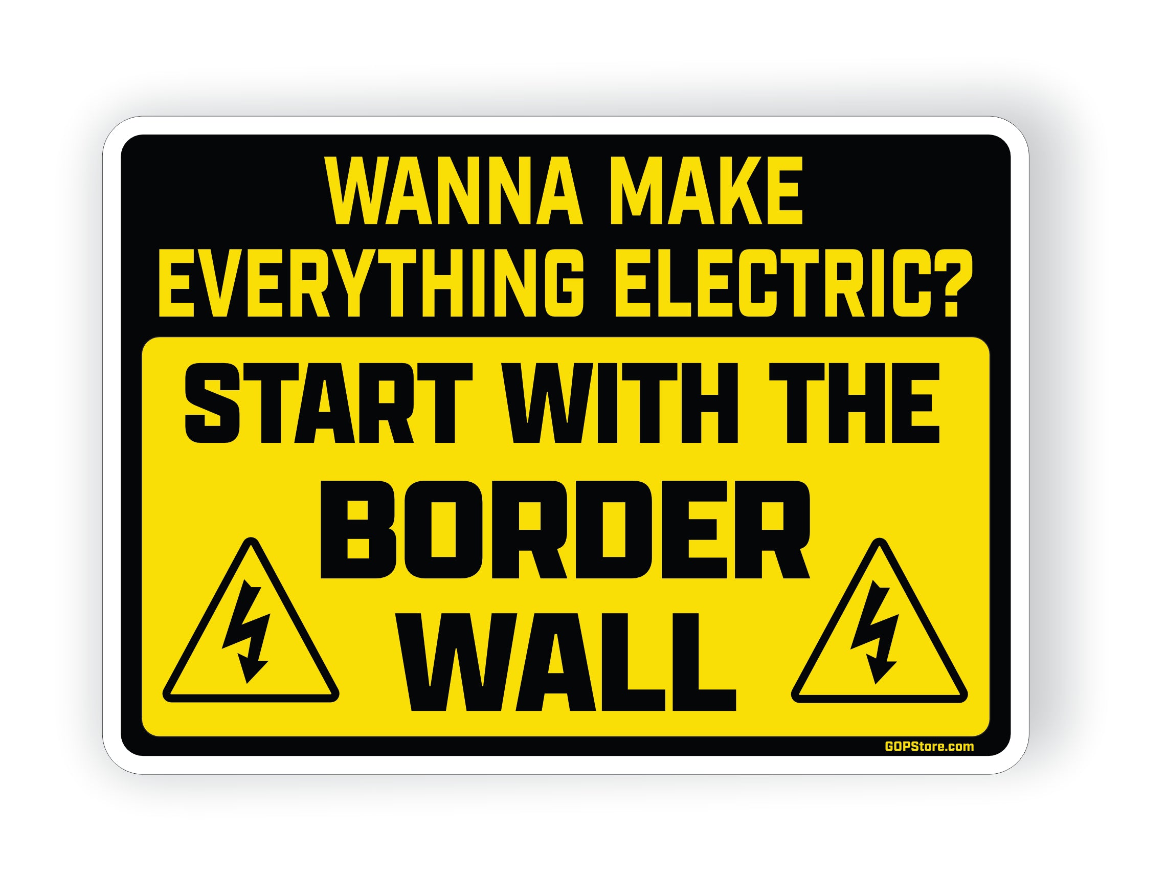 Border Wall Sticker