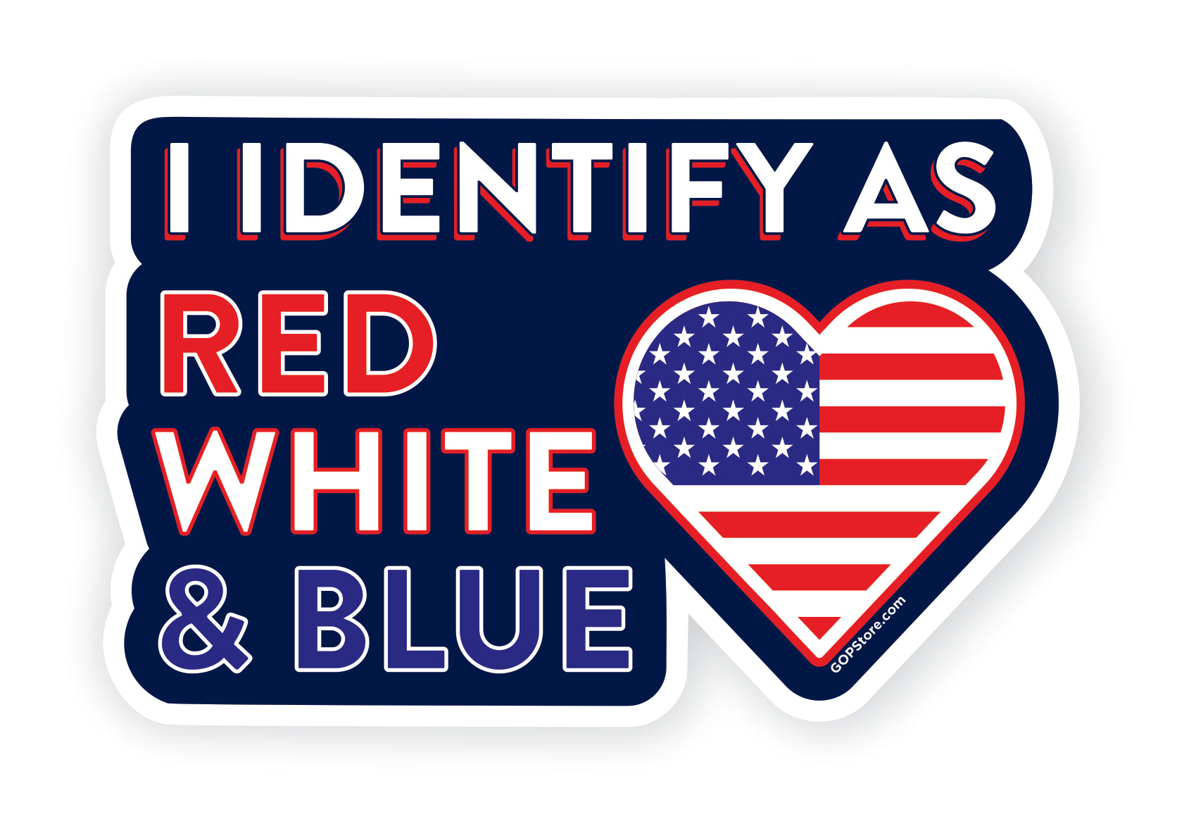 Identify As RWB Sticker – GOPStore.com
