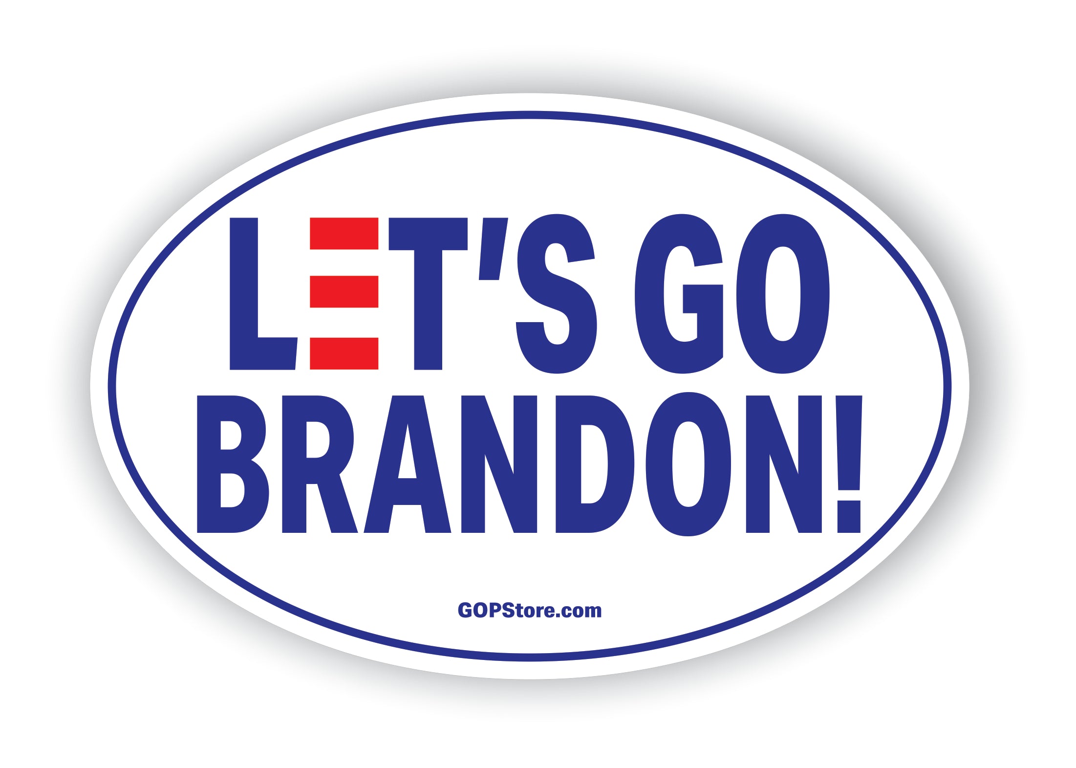 Let's Go Brandon Oval Sticker