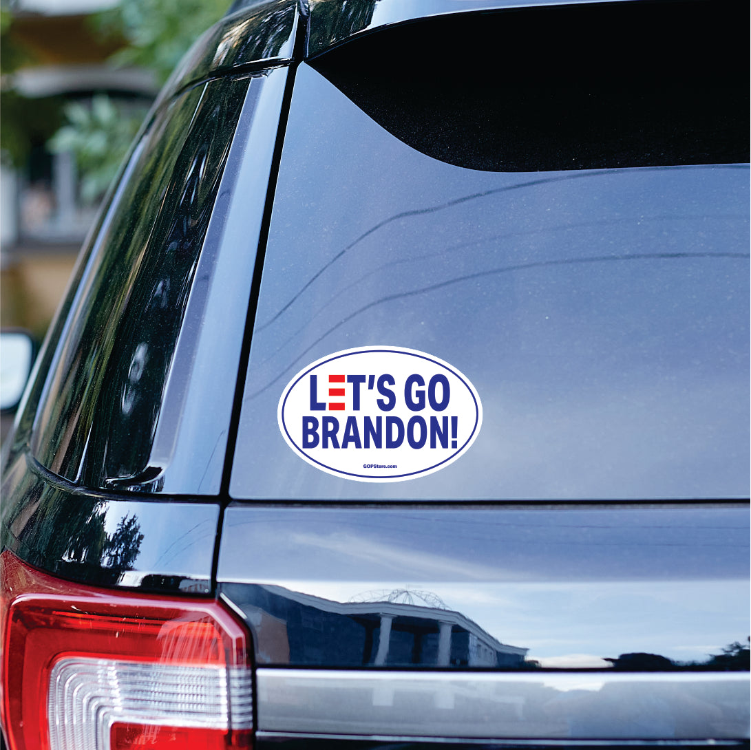 Let's Go Brandon Oval Sticker