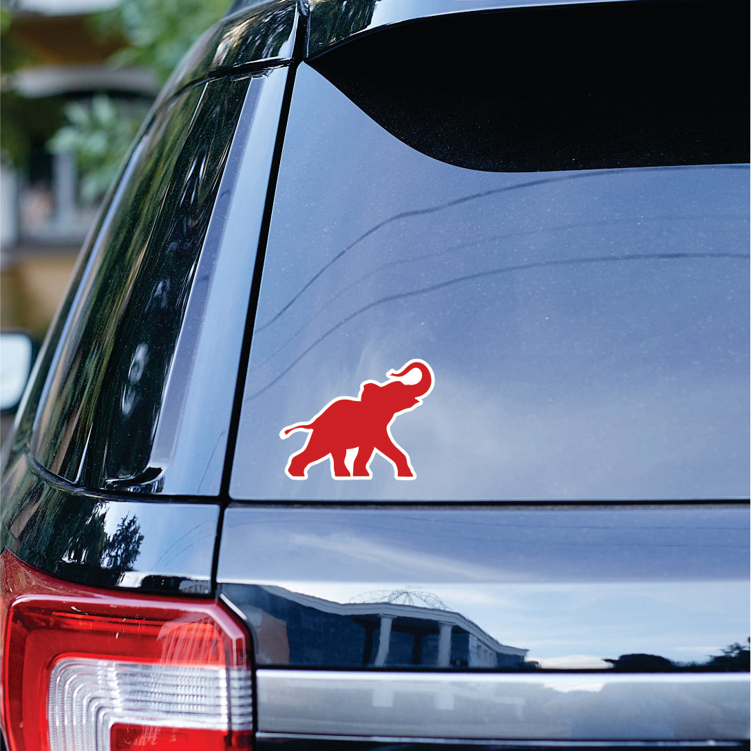 Red Elephant Sticker