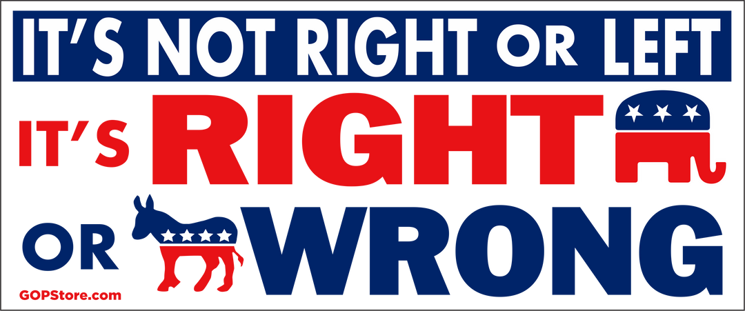 Right or Wrong Sticker – GOPStore.com