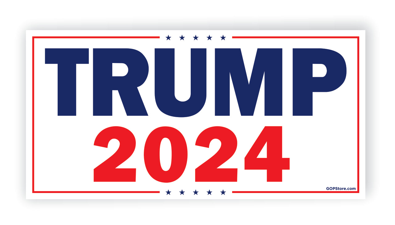 Trump 2024  White Sticker