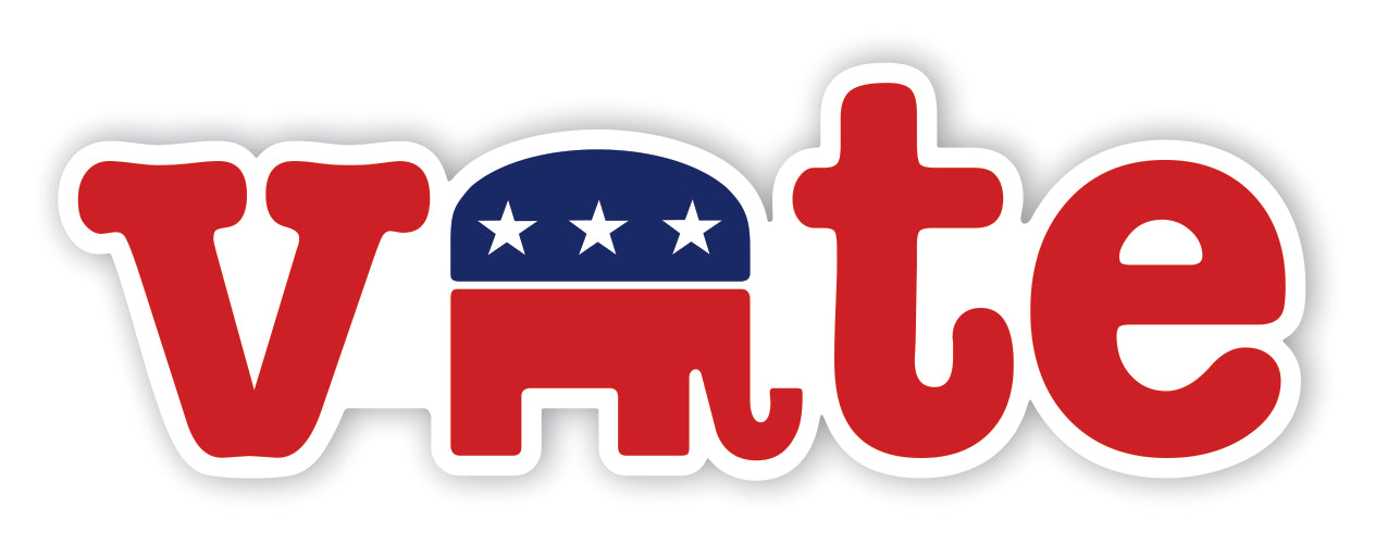vote GOP Elephant Sticker